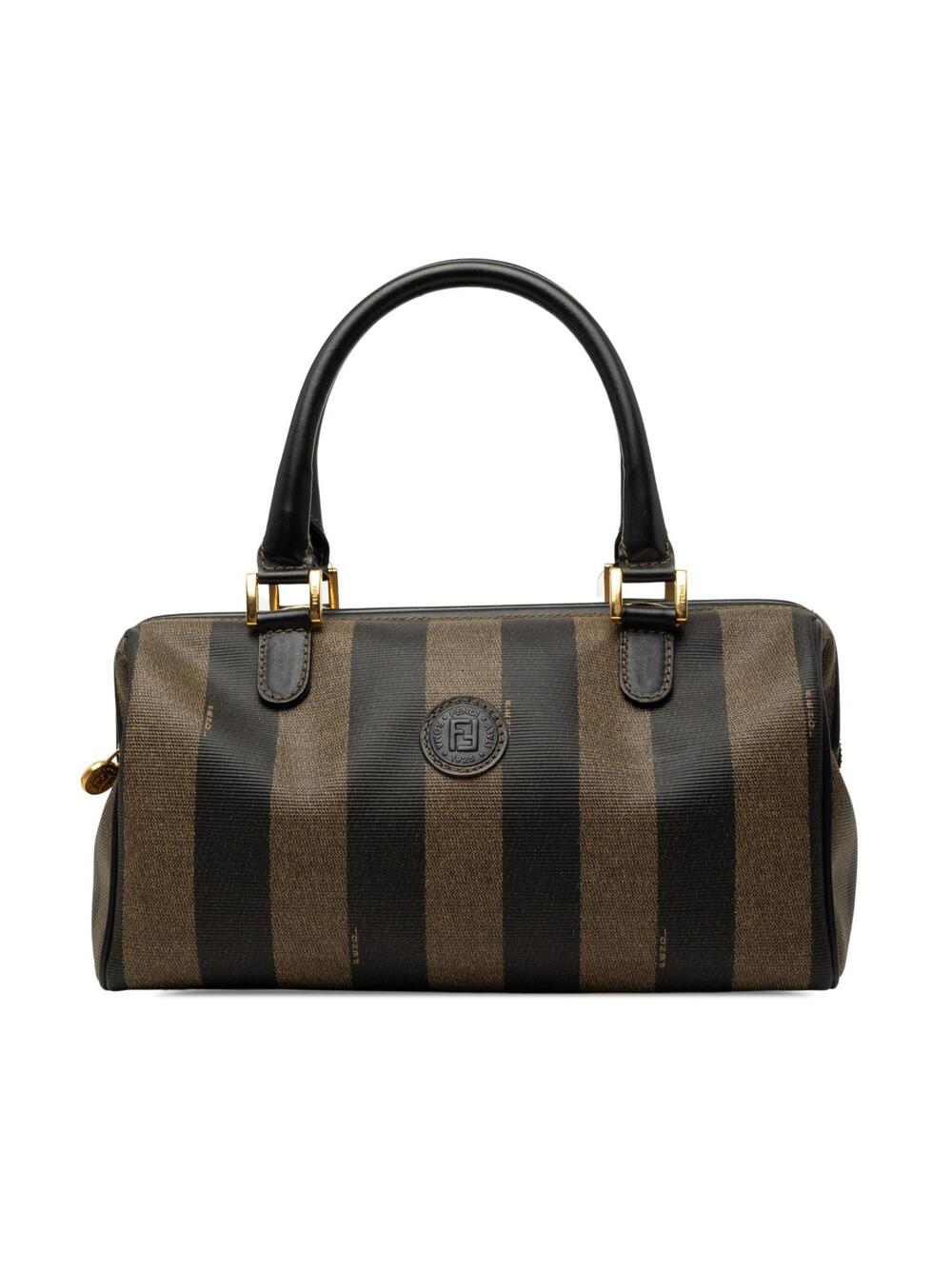 Fendi Pequin Coated Canvas Boston Bag #359716F44B